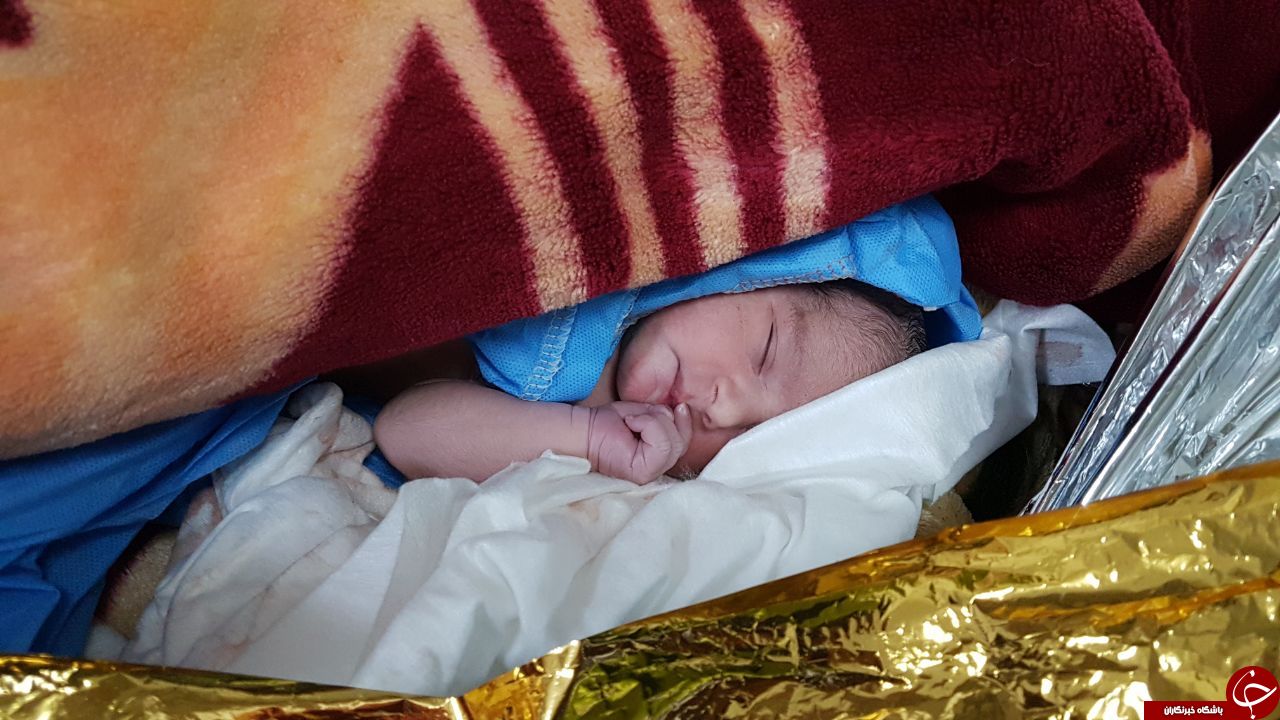 نجات  جان مادر باردار  در برف و کولاک