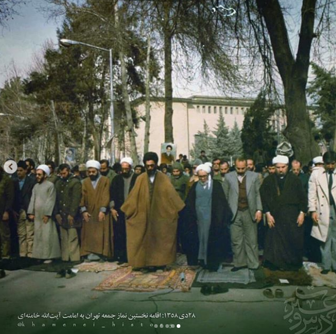 تصاویری از اقامه نخستین نمازجمعه تهران به امامت آیت&zwnj;الله خامنه&zwnj;ای