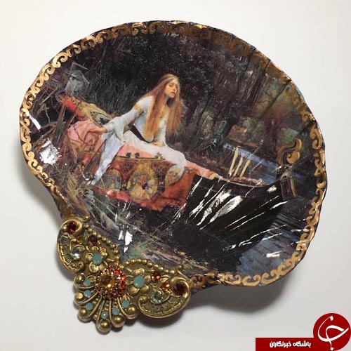 صدف هایی که دردستان این هنرمند به گنجینه ای تبدیل شدند+تصاویر