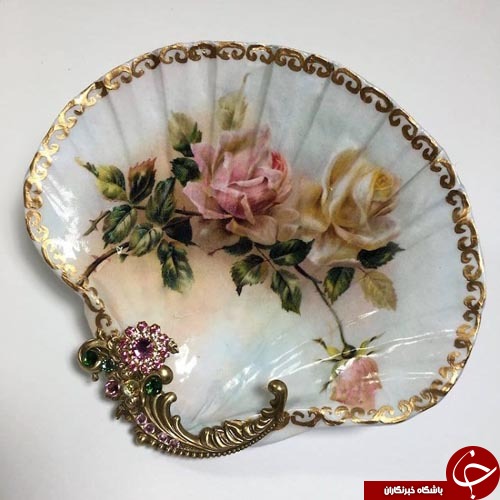 صدف هایی که دردستان این هنرمند به گنجینه ای تبدیل شدند+تصاویر