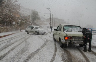 جاده‌های استان اصفهان لغزنده است