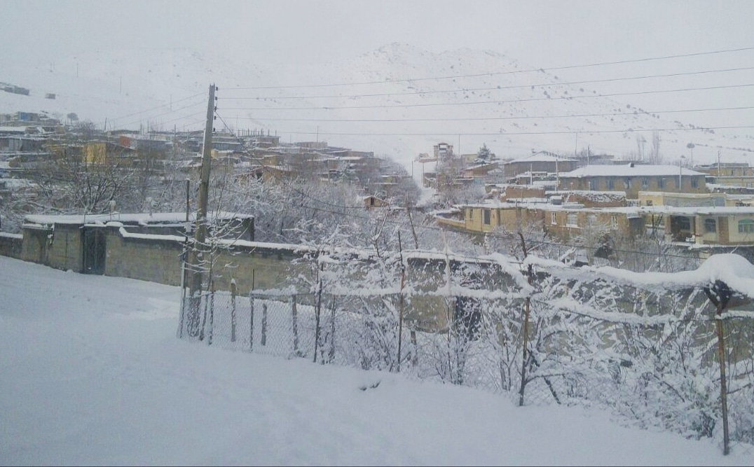 طبیعت زمستانی در روستای مامن + تصاویر