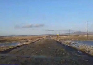 نگاهی به وضعیت نامناسب جاده روستای "آجی چای" + فیلم