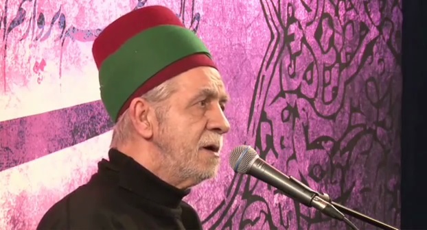 مداحی پیرغلام اهل بیت در شب شهادت حضرت زهرا (س) + فیلم