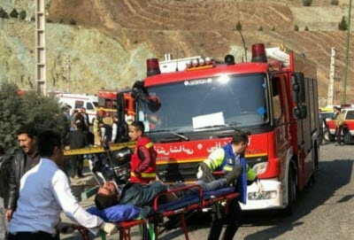 تصاویر جدید از محل واژگونی اتوبوس حامل دانشجویان علوم و تحقیقات+عکس