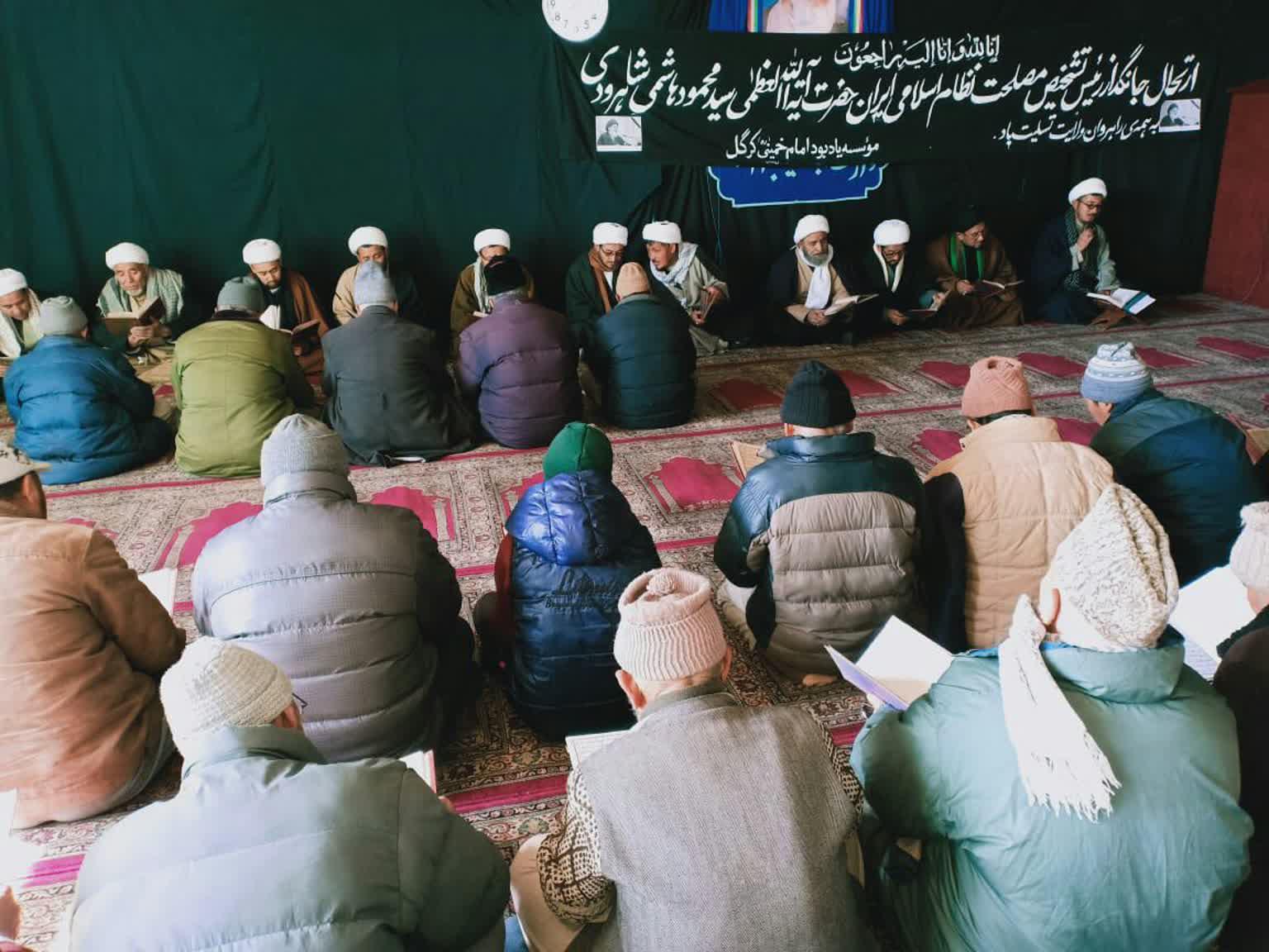 دسته عزاداری شیعیان کرگل هند به مناسبت درگذشت آیت الله هاشمی شاهرودی+عکس