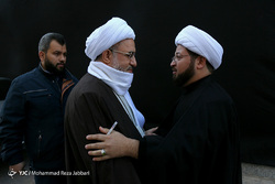 مراسم ترحیم آیت الله هاشمی شاهرودی در مسجد اعظم قم