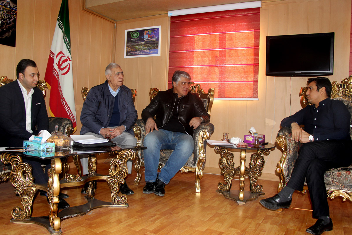 جلسه مشترک علیرضا حیدری با سرپرست فدراسیون کشتی