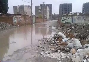 آبگرفتگی و گِل و لای با کمترین بارندگی + فیلم