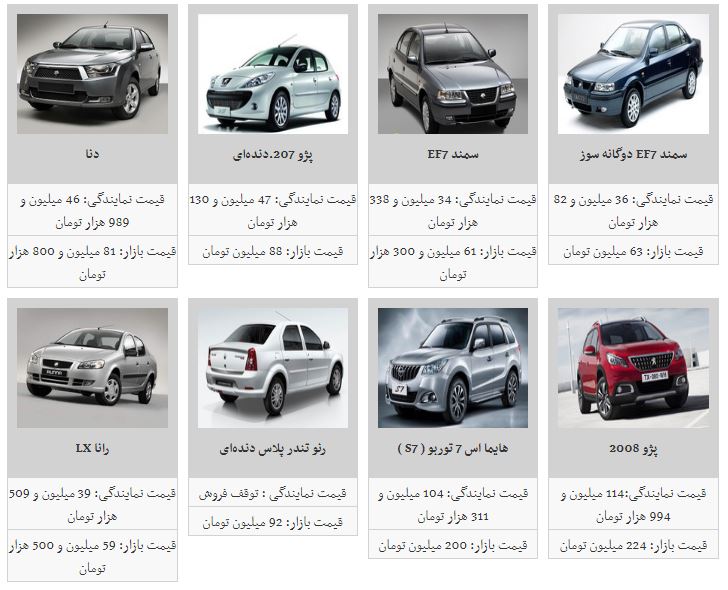 روز آرام بازار خودرو+جدول