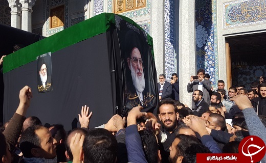 تشیع پیکر آیت الله هاشمی شاهرودی در حرم حضرت معصومه/ پیکر آیت الله هاشمی شاهرودی وارد مسجد امام حسن عسگری قم شد