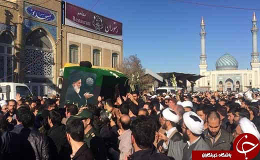 تشییع پیکر آیت الله هاشمی شاهرودی در حرم مطهر حضرت معصومه(س) + تصاویر