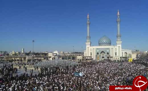 تشییع پیکر آیت الله هاشمی شاهرودی در حرم مطهر حضرت معصومه(س) + تصاویر