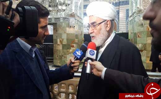 تشییع پیکر آیت الله هاشمی شاهرودی در حرم مطهر حضرت معصومه(س) + تصاویر