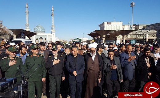 تشییع و تدفین پیکر آیت الله هاشمی شاهرودی در حرم مطهر حضرت معصومه (س) + تصاویر