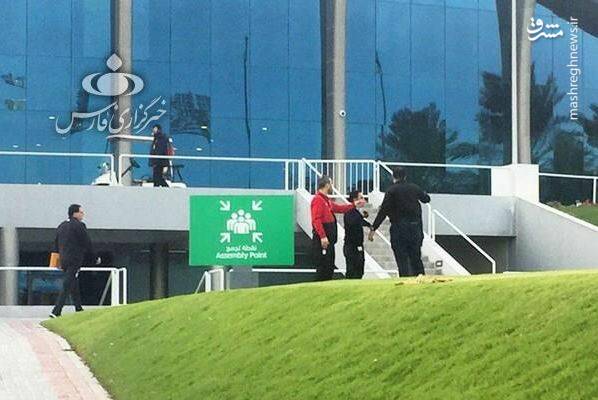 فرد مشکوک از تمرین تیم ملی ایران + عکس