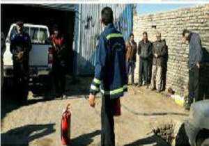 برگزاری مانور حوادث و امداد نجات اصناف شهرستان سربیشه