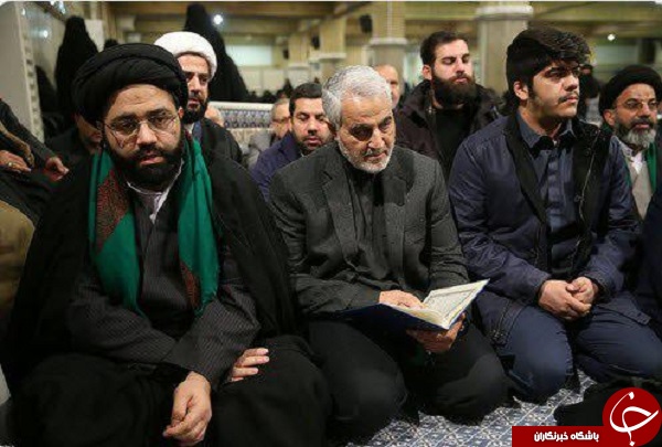 حضور سردار سليماني در مراسم گرامیداشت آیت&zwnj;الله شاهرودی +عکس