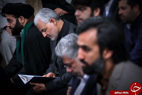 حضور سردار سليماني در مراسم گرامیداشت آیت&zwnj;الله شاهرودی +عکس