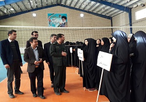والیبالسیت های بسیج خواهران طبس "جام بصیرت" را آغاز کردند