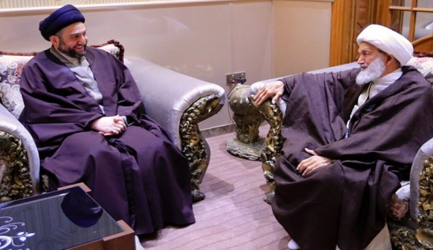 دیدار سید عمار حکیم و آیت الله شیخ عیسی قاسم در نجف اشرف
