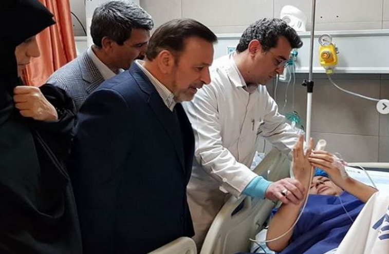 عیادت رئیس دفتر رئیس&zwnj;جمهور از مصدومان حادثه دانشگاه آزاد