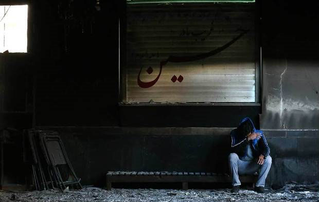 ماجرای آتش سوزی تکیه درکه توسط گروهک ضد انقلاب ری استارت/ آتش اینجا گلستان می‌شود