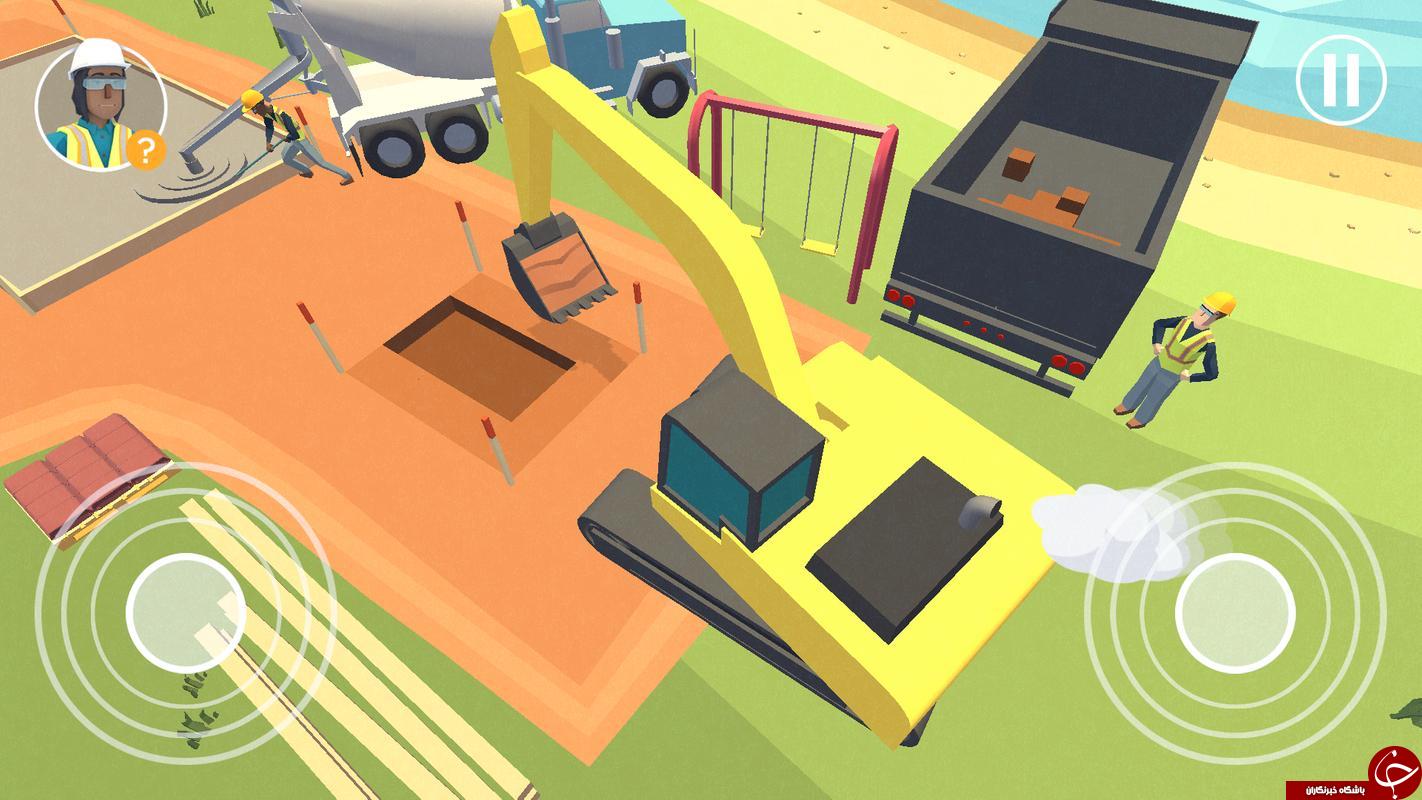 ورود به یک دنیای شبیه سازی شده در بازی موبایل Dig In: An Excavator Game +تصاویر