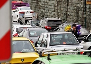 ترافیک صبحگاهی معابر شهر تهران در نخستین روز هفته