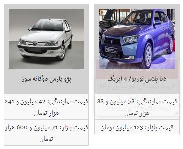 افت و خیز در بازار خودرو/قیمت خودرو افزایش یافت+جدول