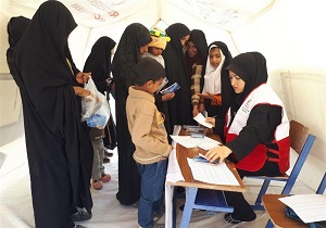 ارائه خدمات به مناطق کم برخوردار توسط هلال احمر خوزستان