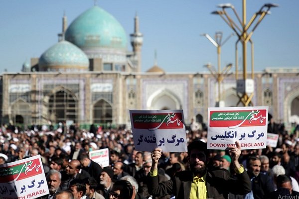 راهپیمایی ۹ دی در مشهد با حضور حماسی مردم ولایتمدار/ ۹ دی تجلی آگاهی و معرفت سیاسی ملت ایران است +تصاویر