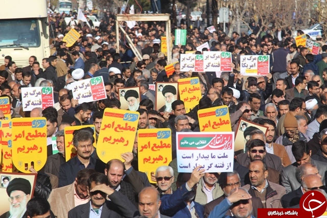 خروش انقلابی مردم سمنان در روز بصیرت + تصاویر