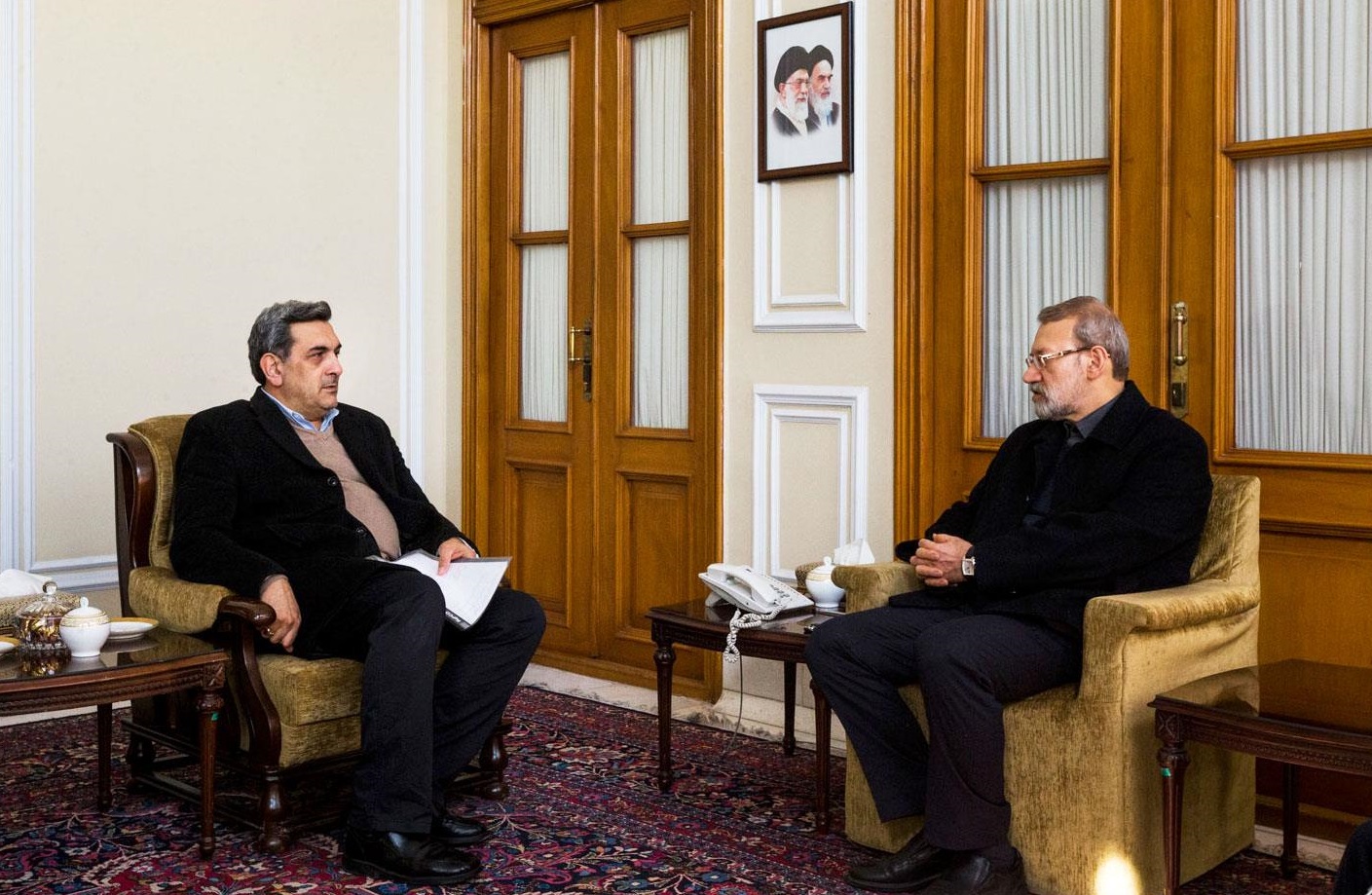 شهردار تهران با لاریجانی دیدار کرد