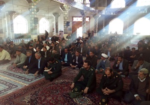 برگزاری مراسم گرامیداشت حماسه ۹ دی در مهریز