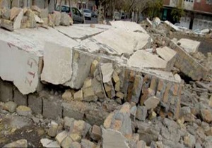 مرگ کارگر براثر ریزش دیوار در خرمشهر