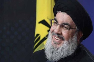 دیدار سید حسن نصرالله با دبیرکل کمیته‌های مقاومت مردمی فلسطین