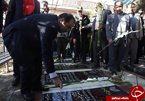 گلباران قبور مطهر شهدا در فارس