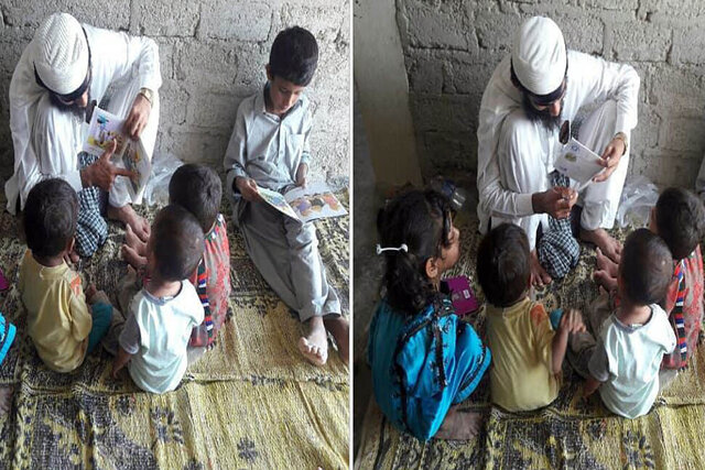 دانشجویی که برای روستاییان فرهنگ سوغات می آورد