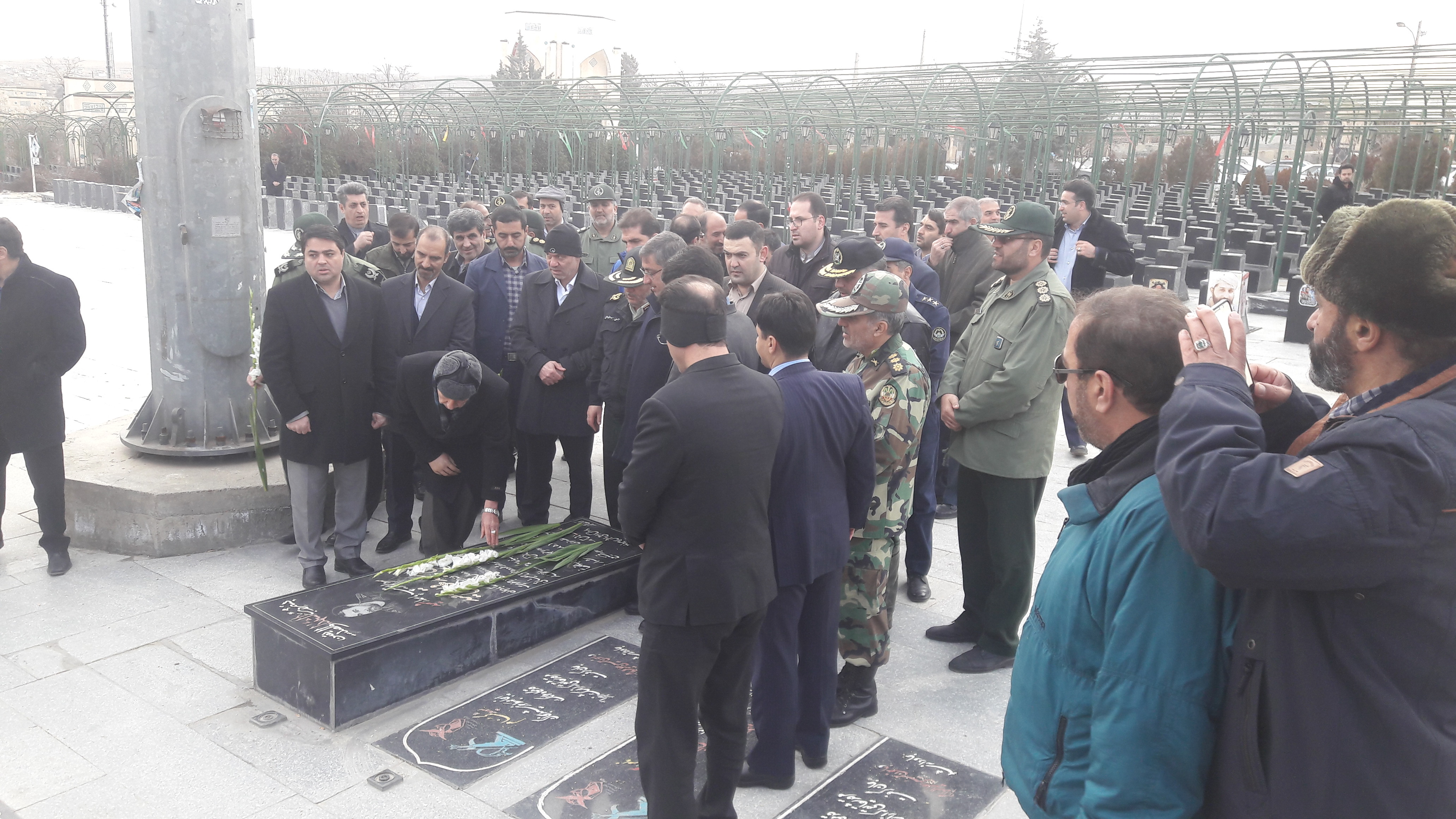 تجدید میثاق مسئولین استان همدان با شهدا