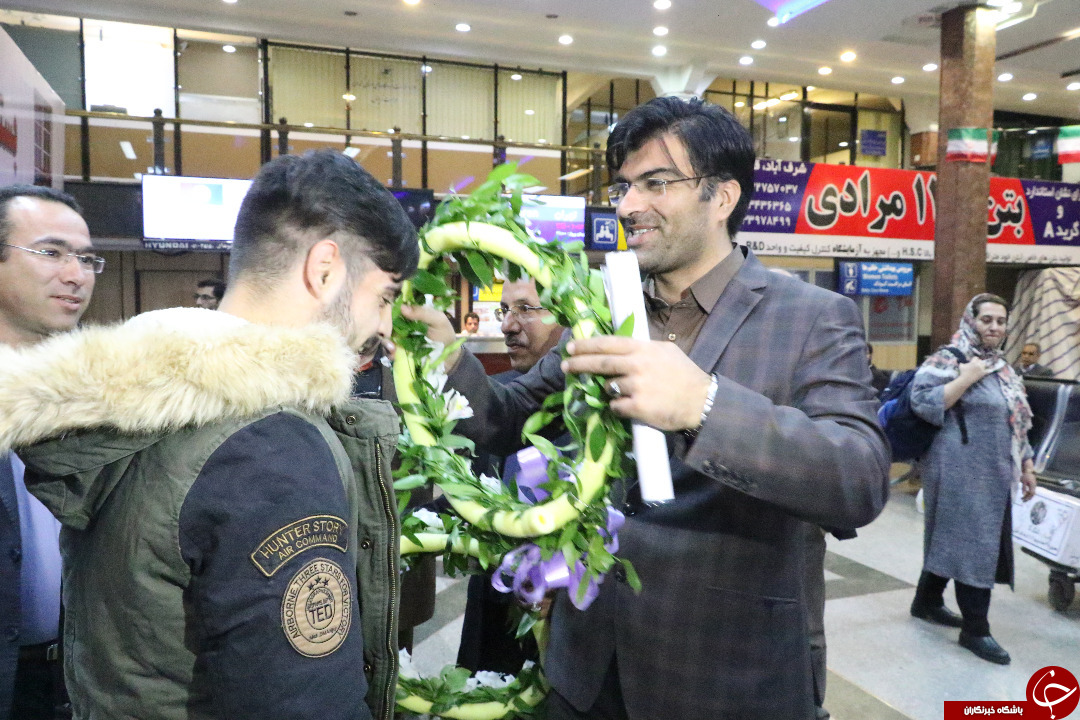 استقبال از نایب قهرمان لیگ جهانی فرانسه در کرمان + تصاویر
