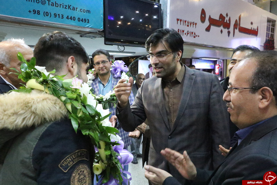 استقبال از نایب قهرمان لیگ جهانی فرانسه در کرمان + تصاویر
