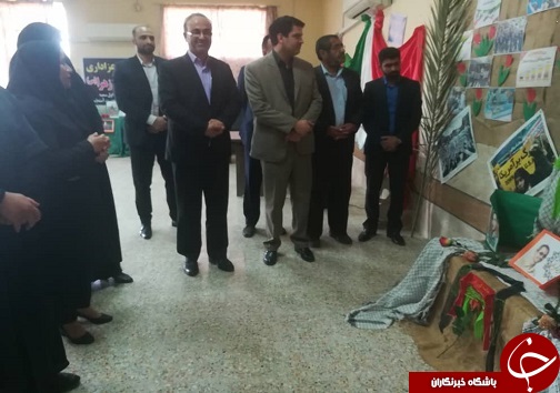 افتتاح نمایشگاه علمی و فرهنگی در بخش گمبوعه شهرستان حمیدیه