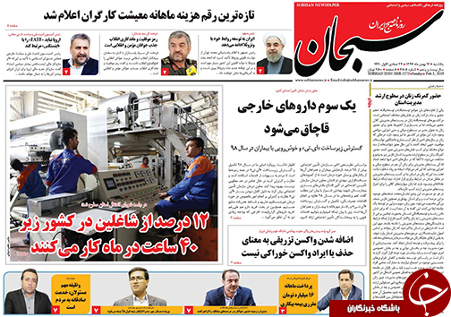 تصاویر صفحه نخست روزنامه&zwnj;های استان فارس ۱۵ بهمن ماه سال ۱۳۹۷