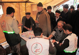 خدمات رایگان بهداشتی درمانی در لردگان ارائه شد