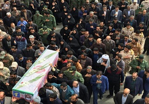 تشییع پیکر مطهر مرتضی علی احمدی در زاهدان