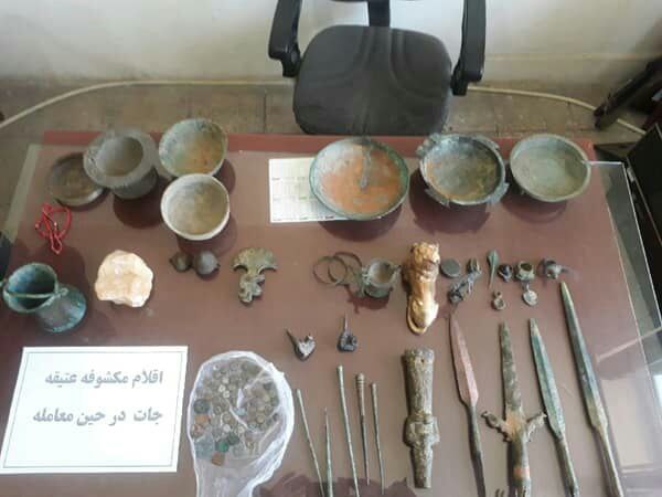 کشف و ضبط اشیای تاریخی هزاره اول قبل از میلاد و پیش از اسلام