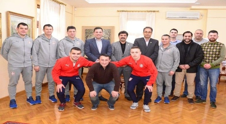 دیدار شهردار ساواچ صربستان با ملی پوشان فوتسال کشورمان