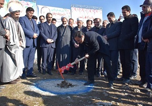 کلنگ زنی تصفیه خانه فاضلاب شهر یولاگلدی