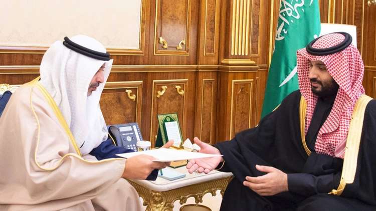 نامه امیر کویت به بن سلمان پس از سفر امیر قطر به این کشور